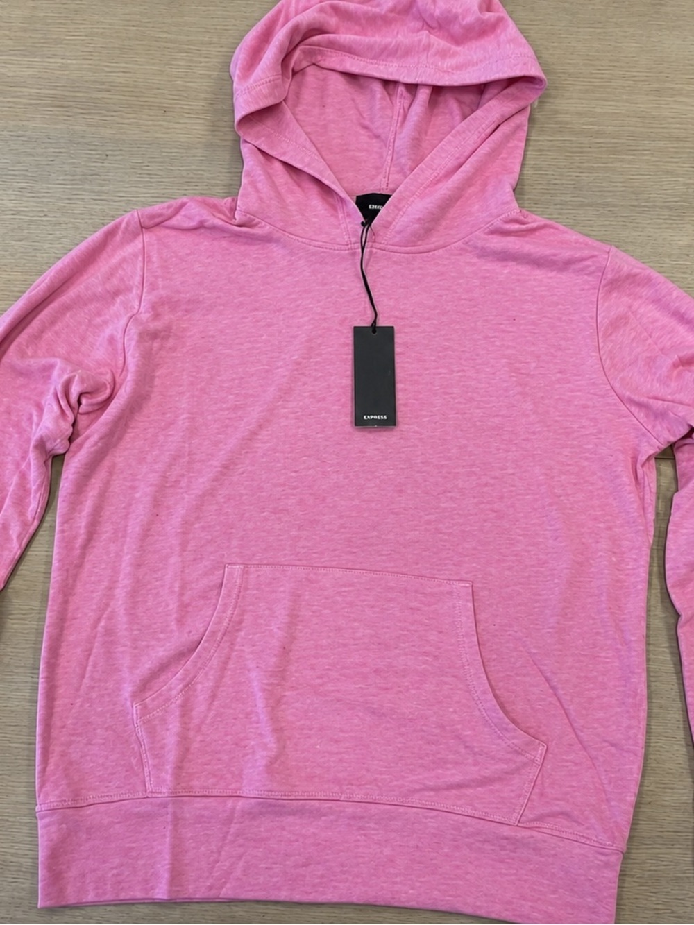 Monrow Pink soft and Lightweight Hooded Sweater